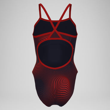 Women's Flow Flyback One Piece Black/Maroon
