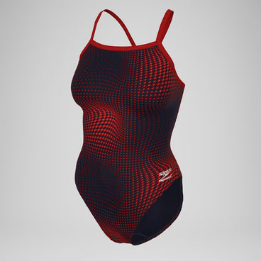 Women's Flow Flyback One Piece Black/Maroon