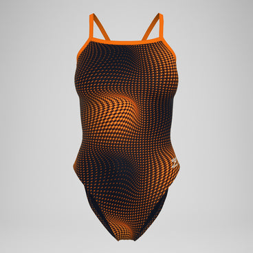 Women's Flow Flyback One Piece Black/Orange
