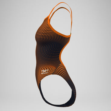 Women's Flow Flyback One Piece Black/Orange