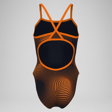 Women's Flow Flyback One Piece Black/Orange