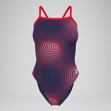 Women's Flow Flyback One Piece Navy/Red