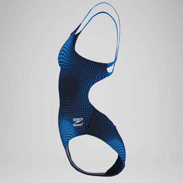 Women's Flow Strappy Crossback One Piece Blue