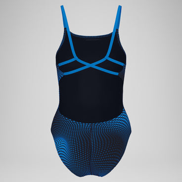 Women's Flow Strappy Crossback One Piece Blue
