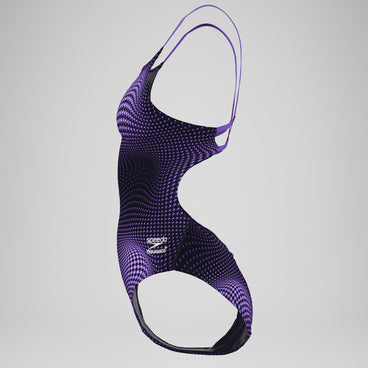 Women's Flow Strappy Crossback One Piece Purple