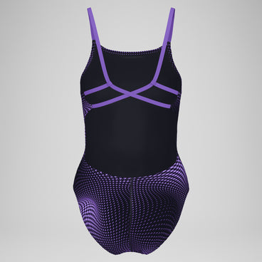 Women's Flow Strappy Crossback One Piece Purple