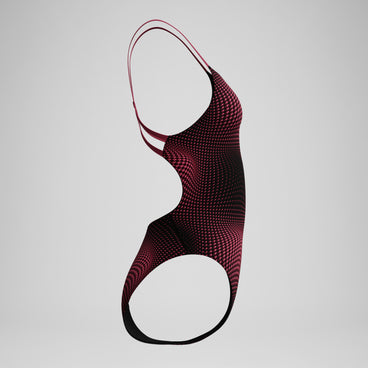 Women's Flow Strappy Crossback One Piece Maroon