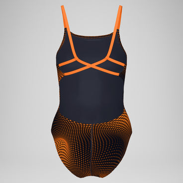 Women's Flow Strappy Crossback One Piece Orange