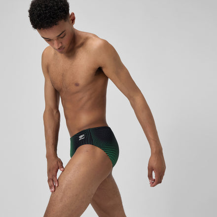 Men's Flow Brief Black/Green