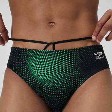 Men's Flow Brief Black/Green