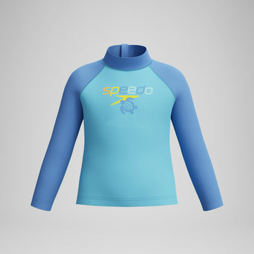 Infants Long Sleeve Print Rashguard Blue