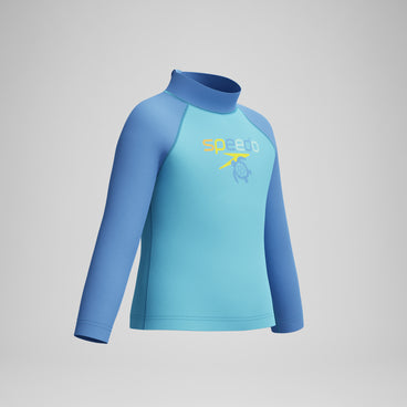 Infants Long Sleeve Print Rashguard Blue