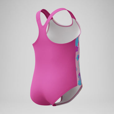 Infant Girls Print Racerback Swimsuit Pink