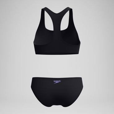 Women's Placement Bikini Set Black/Peach