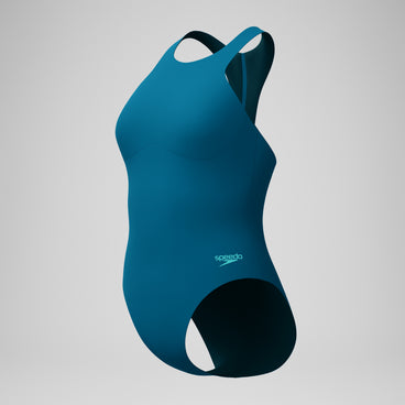 Women's Racer Zip Swimsuit Dark Teal