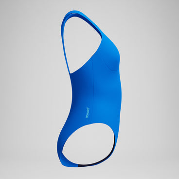 Women's Racerback Zip Swimsuit Blue