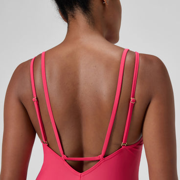 Women's Shaping Strappy Swimsuit Pink