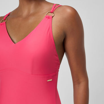 Women's Shaping Strappy Swimsuit Pink