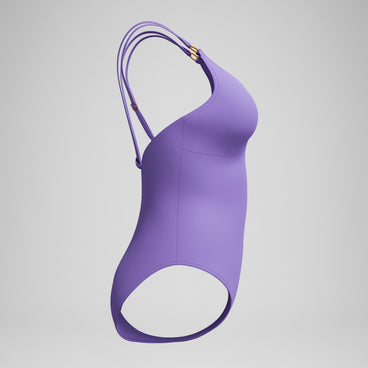 Women's Shaping Strappy Swimsuit Purple