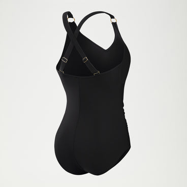 Women's Shaping V Neck Swimsuit Black