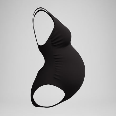 Women's Maternity Fitness Swimsuit Black