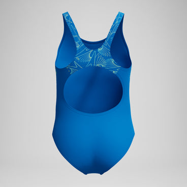 Girls Hyperboom Splice Muscleback Swimsuit Blue