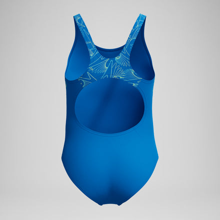 Girls Hyperboom Splice Muscleback Swimsuit Blue