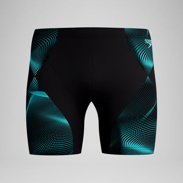 Men's Endurance+ MAX Compression Mid Jammer Black/Turquoise