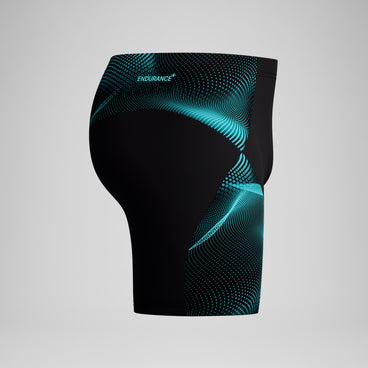 Men's Endurance+ MAX Compression Mid Jammer Black/Turquoise