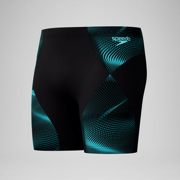 Men's Endurance+ MAX Compression Mid Jammer Black/Turquoise
