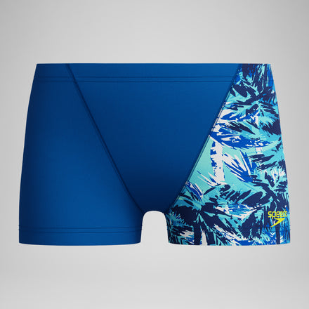 Boys' Printed V-Cut Aquashort Blue