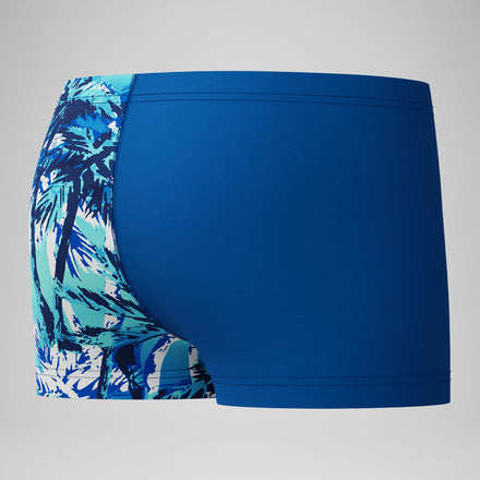 Boys' Printed V-Cut Aquashort Blue