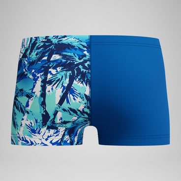 Boys' Printed V-Cut Aquashort Blue