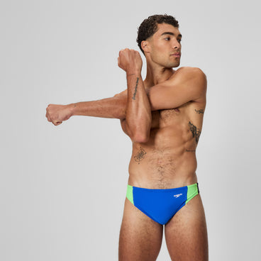 Men's Colourblock Beachstar Brief Deep Blue/Green