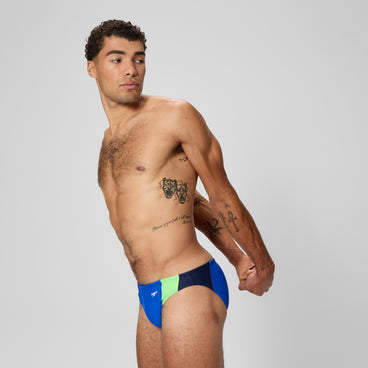 Men's Colourblock Beachstar Brief Deep Blue/Green