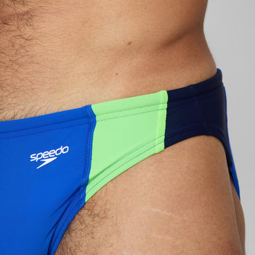 Men's Colourblock Beachstar Brief Deep Blue/Green