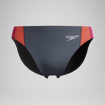 Men's Beachstar Colorblock Brief Gray/Coral