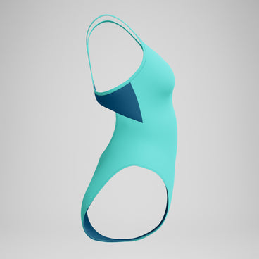 Women's Solid Racerback Swimsuit Turquoise