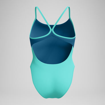 Women's Solid Racerback Swimsuit Turquoise