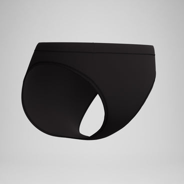 Women's Solid Classic Bikini Bottom Dark Grey
