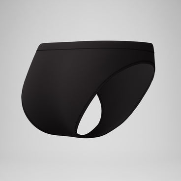Women's Solid Classic Bikini Bottom Dark Grey