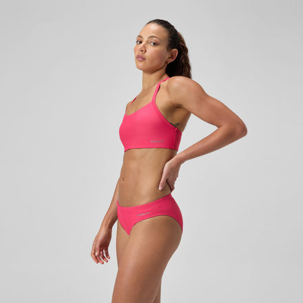 Women's Solid Classic Bikini Bottom Pink