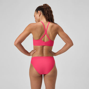 Women's Solid Classic Bikini Bottom Pink