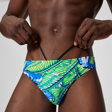 Men's Beachstar Printed Brief Green