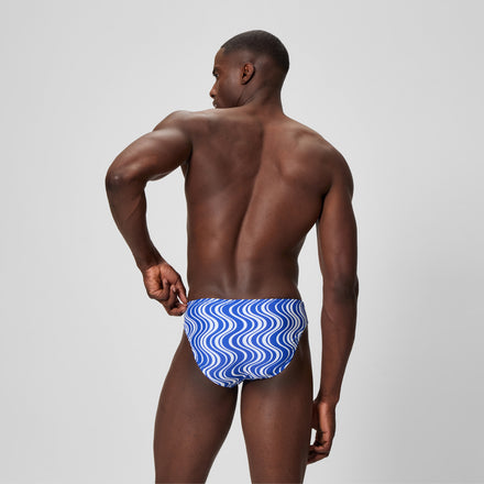 Men's Beachstar Printed Brief Blue/White