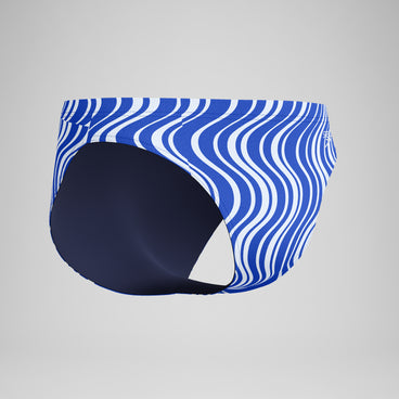 Men's Beachstar Printed Brief Blue/White