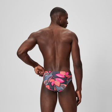 Men's Beachstar Printed Brief Coral/Grey