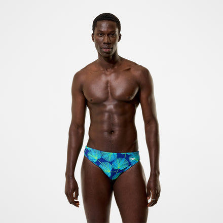 Men's The Speedo Printed Briefs Blue/Green