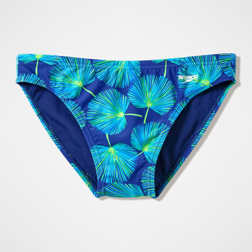 Men's The Speedo Printed Briefs Blue/Green