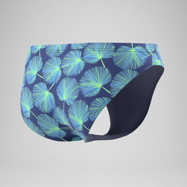 Men's The Speedo Printed Briefs Blue/Green